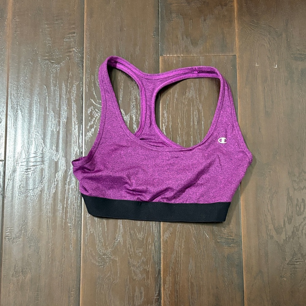 Champion Women's Heathered Purple Sports Bra